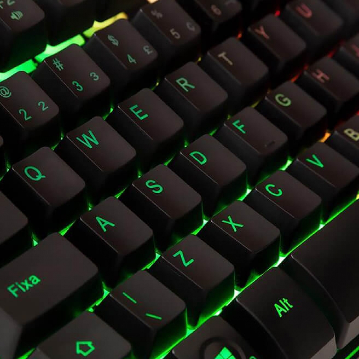 Teclado Gamer DAZZ Rapid Fire Revolution, Rainbow, ABNT2, 625203