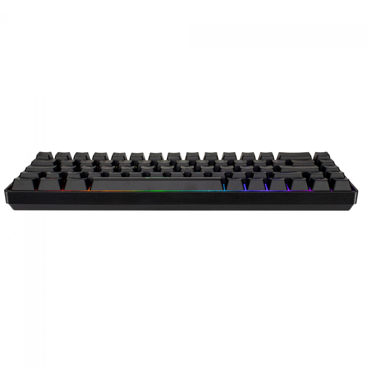 Teclado Gamer Evolut Fay, 60%, Rainbow, Membrana, ABNT2, Preto, EG-211