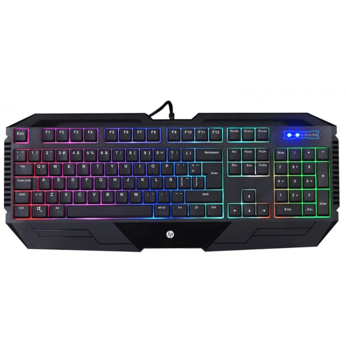 Teclado Gamer HP K110, LED. Membrana, USB