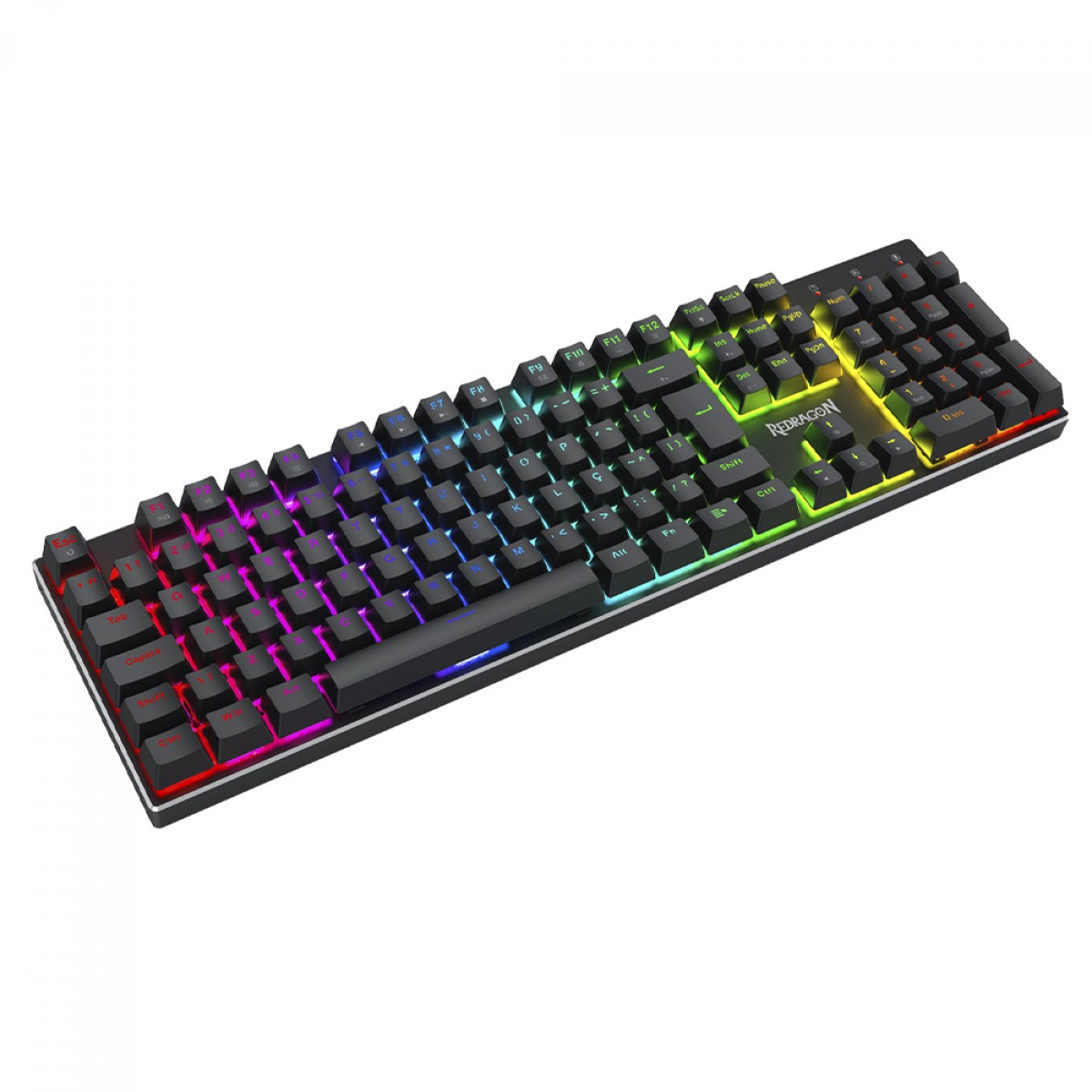 Teclado Gamer Magnético Redragon Dharma, RGB, Full Size, Hall Effect, Rapid Trigger, ABNT2, Preto, K556RGB-M