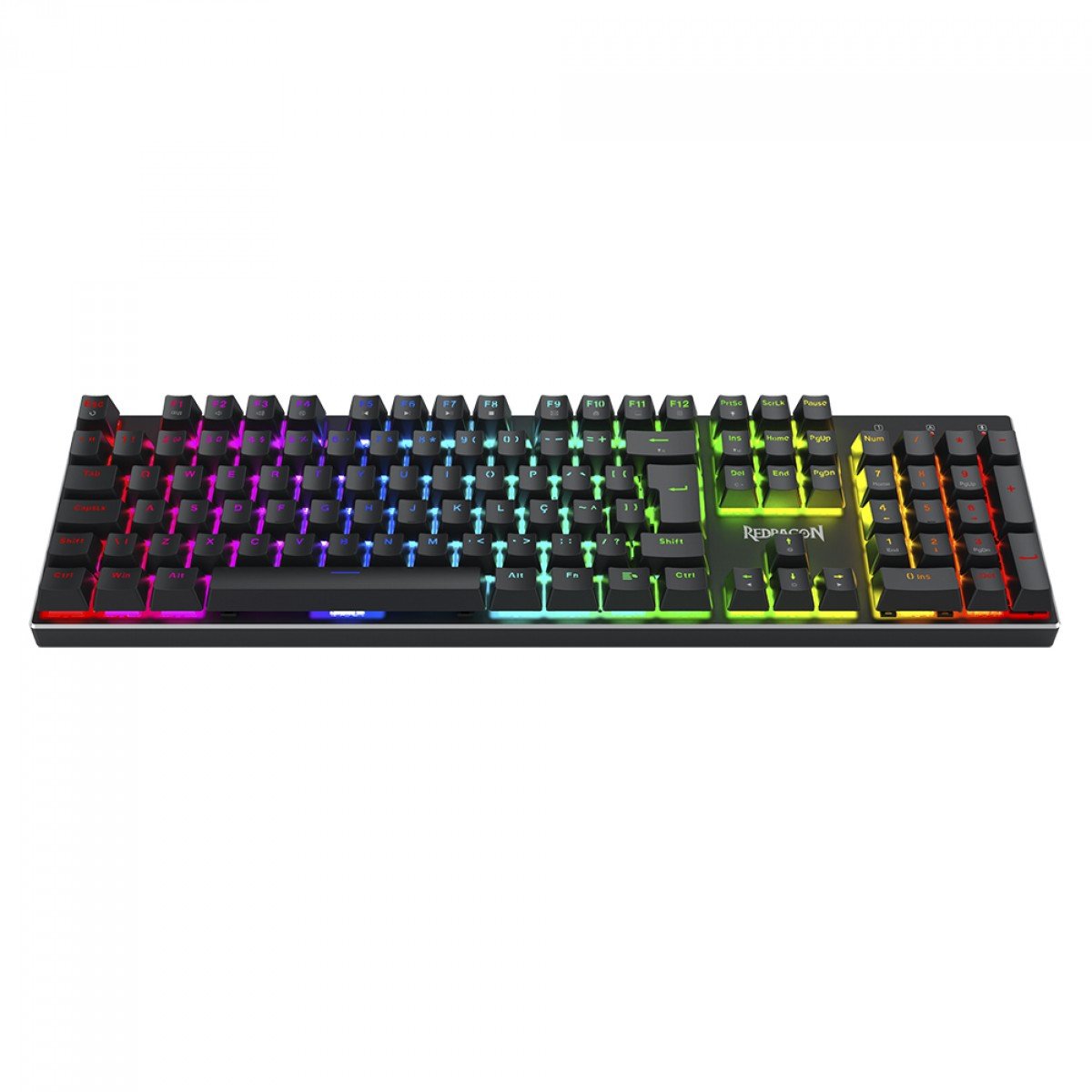 Teclado Gamer Magnético Redragon Dharma, RGB, Full Size, Hall Effect, Rapid Trigger, ABNT2, Preto, K556RGB-M