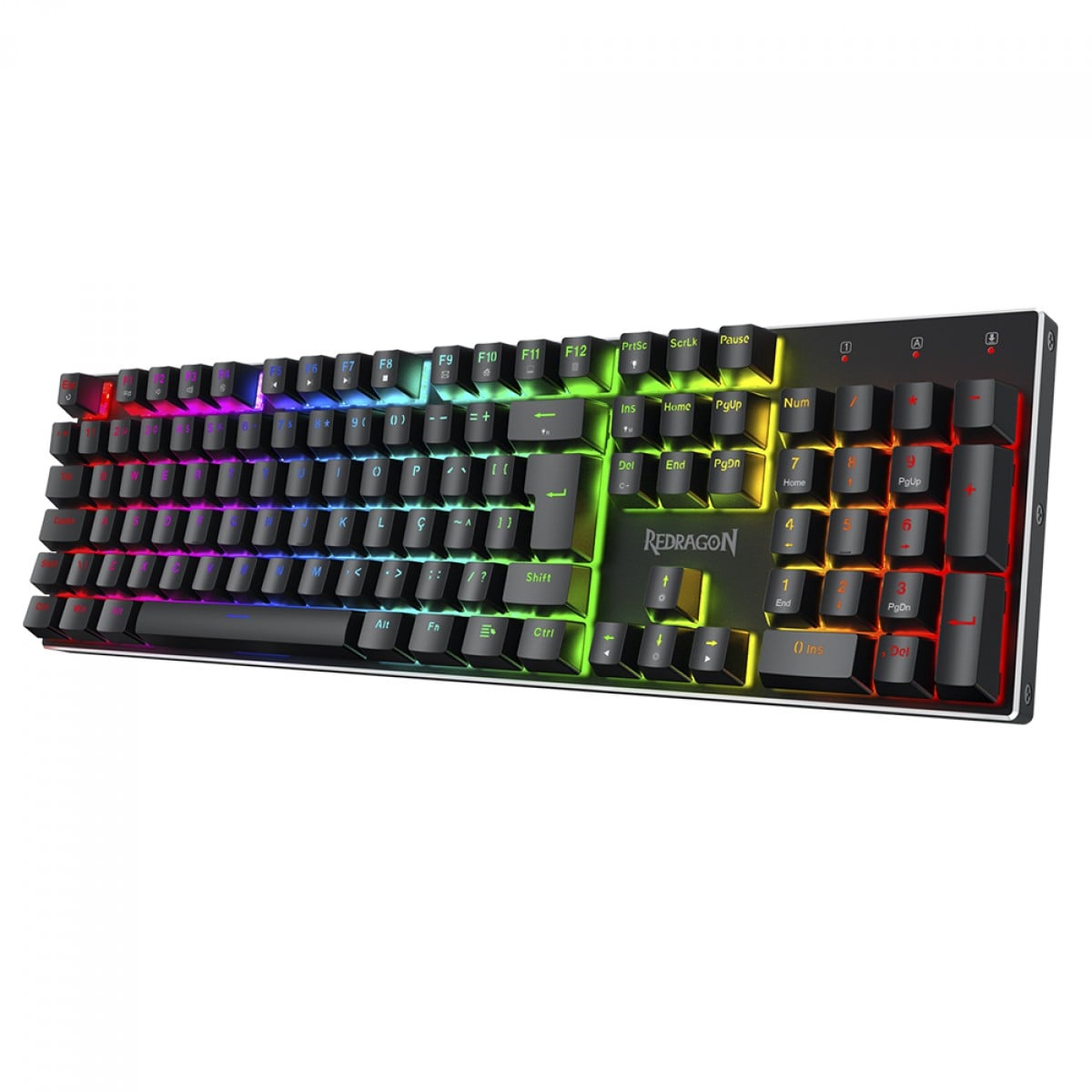 Teclado Gamer Magnético Redragon Dharma, RGB, Full Size, Hall Effect, Rapid Trigger, ABNT2, Preto, K556RGB-M