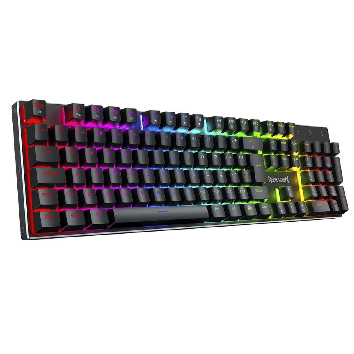 Teclado Gamer Magnético Redragon Dharma, RGB, Full Size, Hall Effect, Rapid Trigger, ABNT2, Preto, K556RGB-M