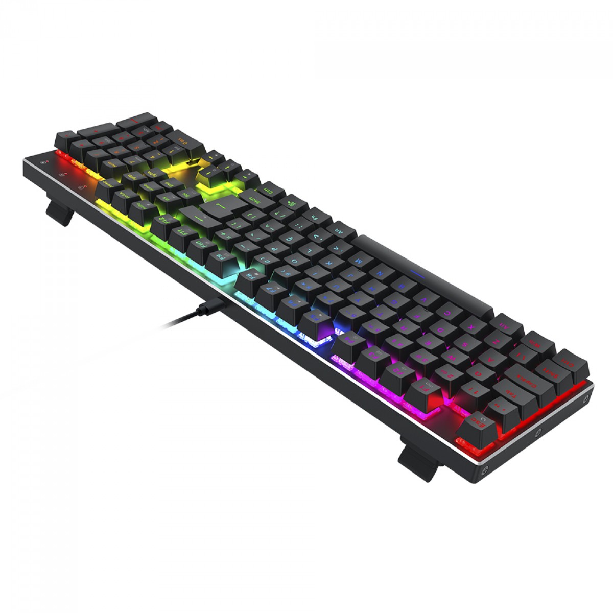 Teclado Gamer Magnético Redragon Dharma, RGB, Full Size, Hall Effect, Rapid Trigger, ABNT2, Preto, K556RGB-M