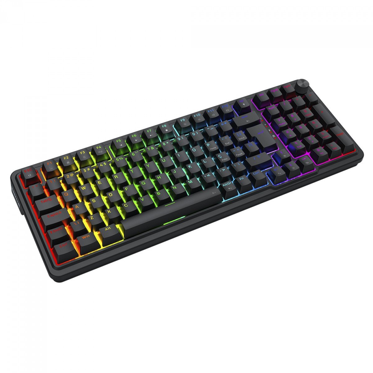 Teclado Gamer Magnético Redragon Eisa, RGB, Hall Effect, UltraMag Linear Switch, ABNT2, Preto, K686RGB-M