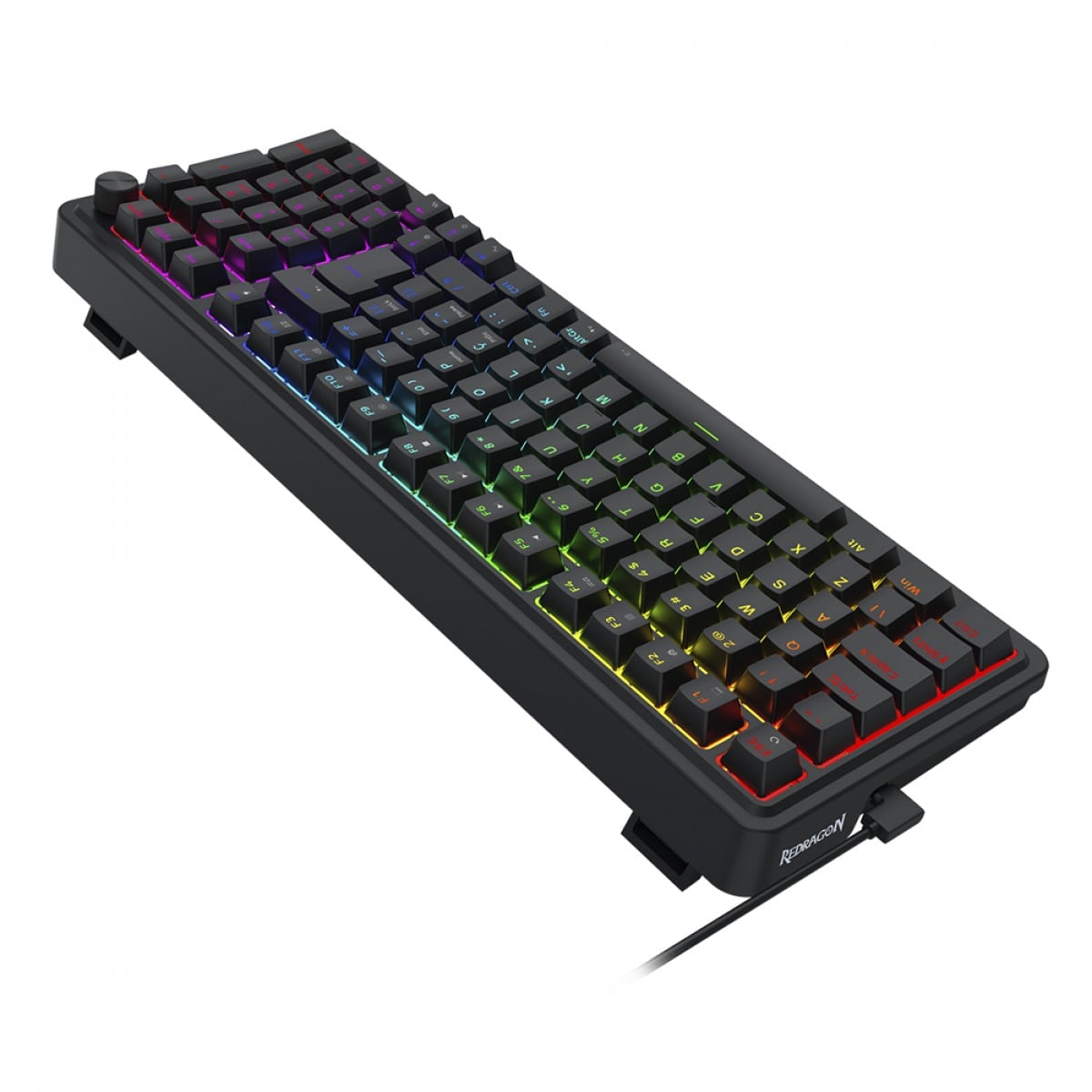 Teclado Gamer Magnético Redragon Eisa, RGB, Hall Effect, UltraMag Linear Switch, ABNT2, Preto, K686RGB-M
