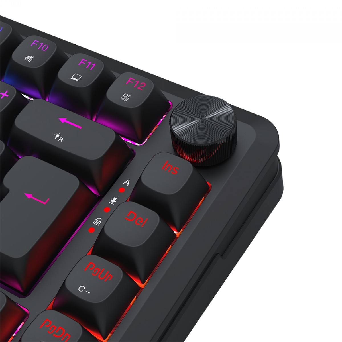 Teclado Gamer Magnético Redragon Stormhunter, RGB, 75%, Hall Effect, UltraMag Linear Switch, ABNT2, Preto, K721RGB-M