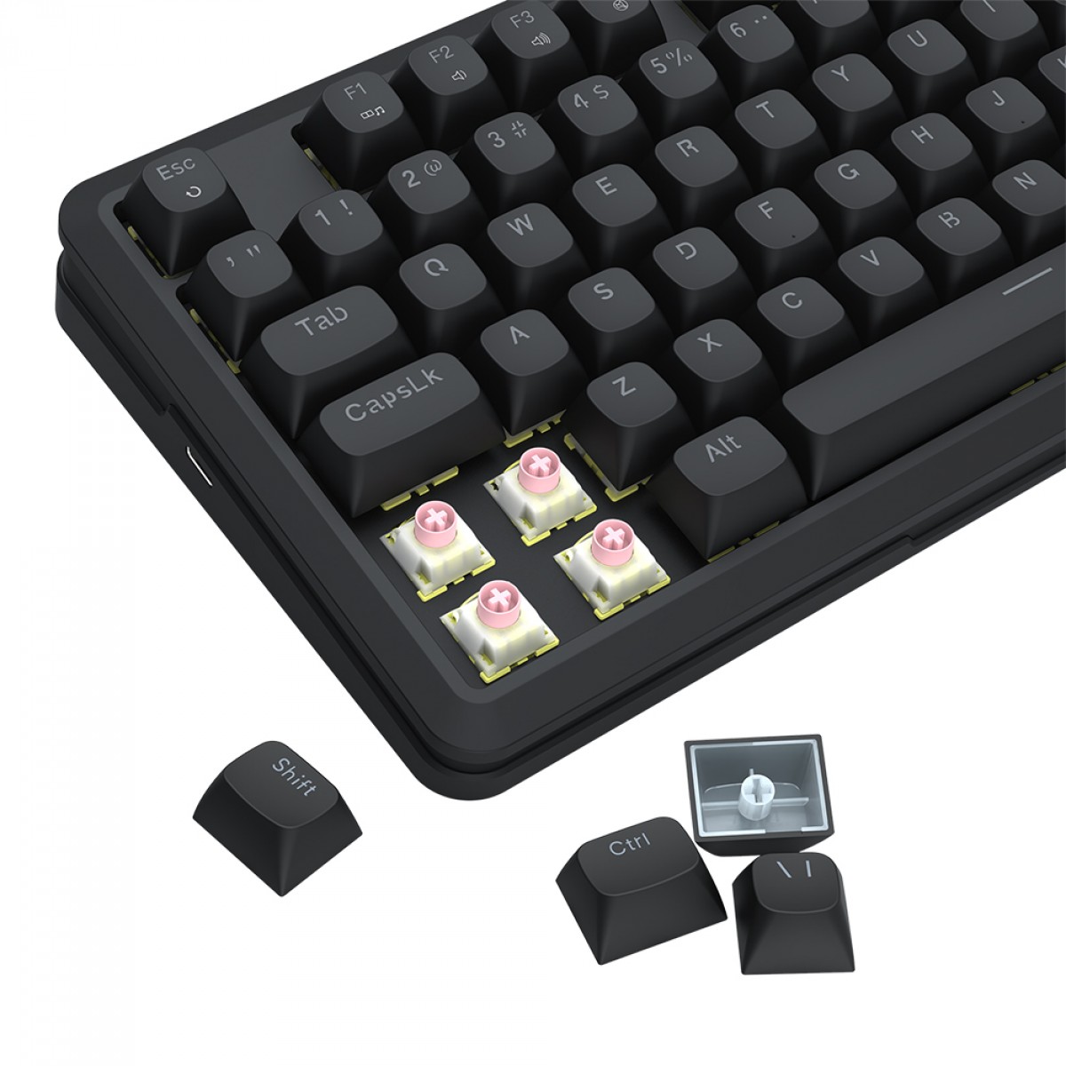Teclado Gamer Magnético Redragon Stormhunter, RGB, 75%, Hall Effect, UltraMag Linear Switch, ABNT2, Preto, K721RGB-M