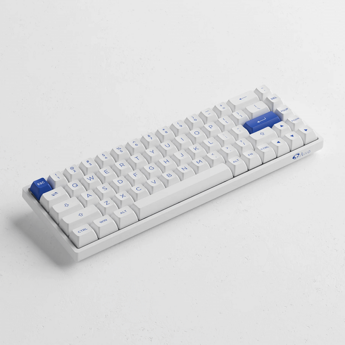 Teclado Gamer Akko Mod 007 Pc Blue On White Switch Piano - Pro