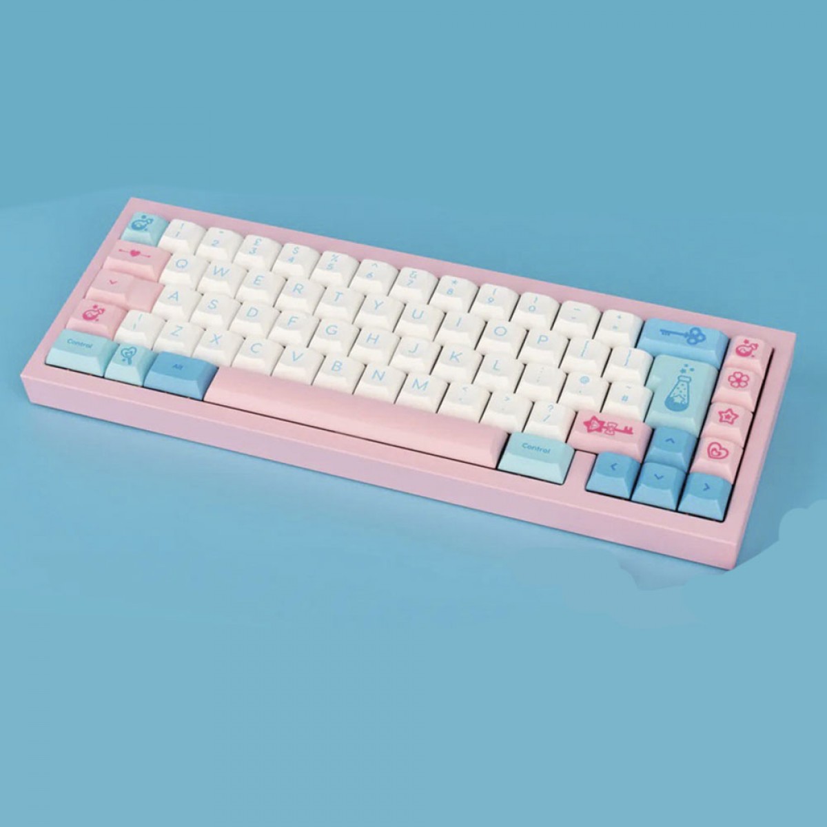 Teclado Gamer Mecânico Akko ACR Pro 75 Sylph Potion DSA, ANSI, Switch Akko Cream Blue Pro, Pink