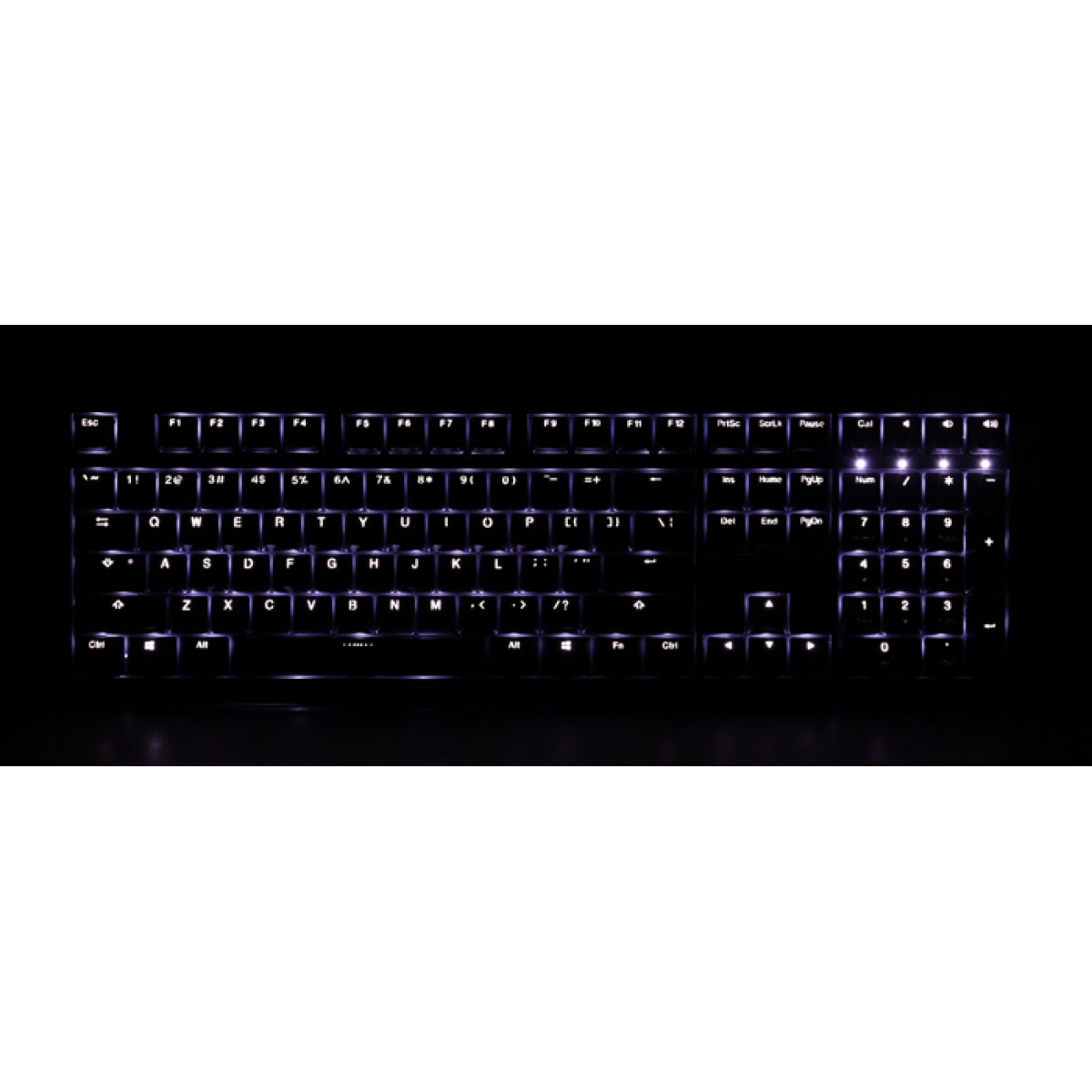 Teclado Gamer Mecanico Ducky Channel One, LED Branco, Switch Red