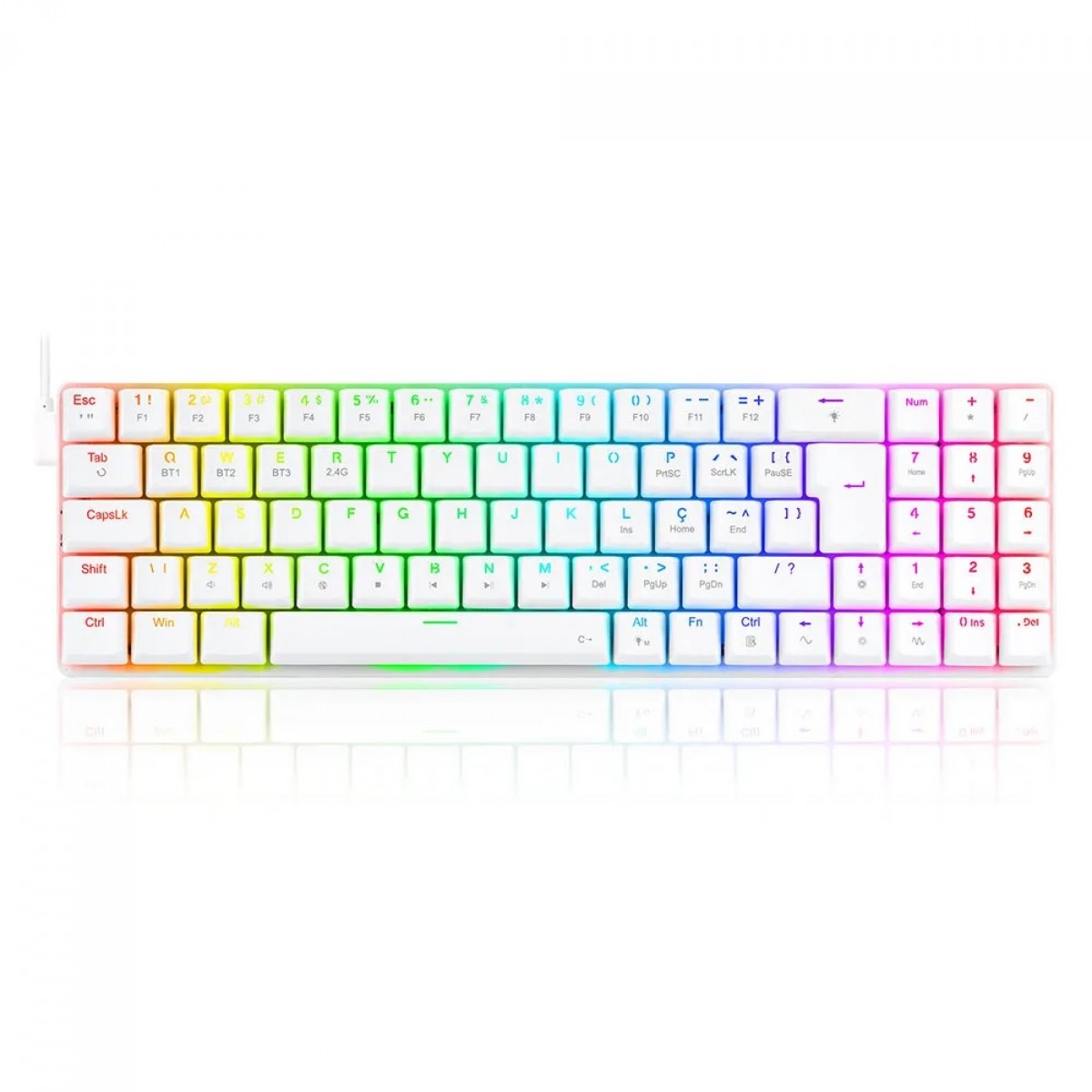 TECLADO MECÂNICO GAMER ASHE RGB PRETO - Redragon Store