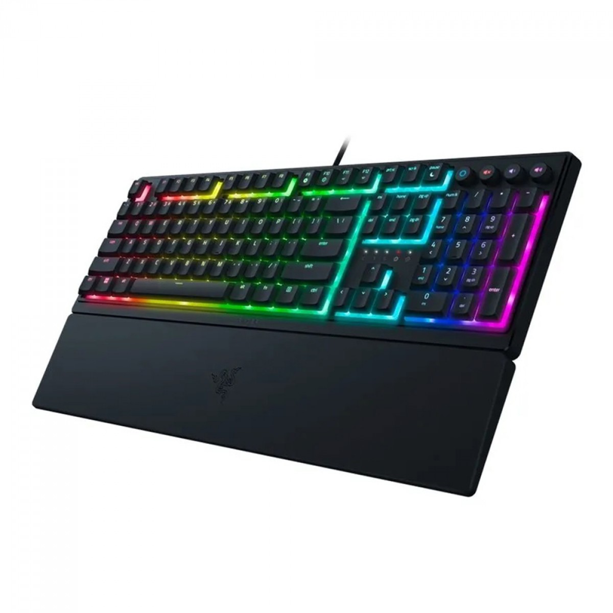 Teclado Gamer Razer Ornata V3, Perfil Baixo, RGB, ANSI, Switch de Membrana Mecânica Razer, Black, RZ0304460200R3U