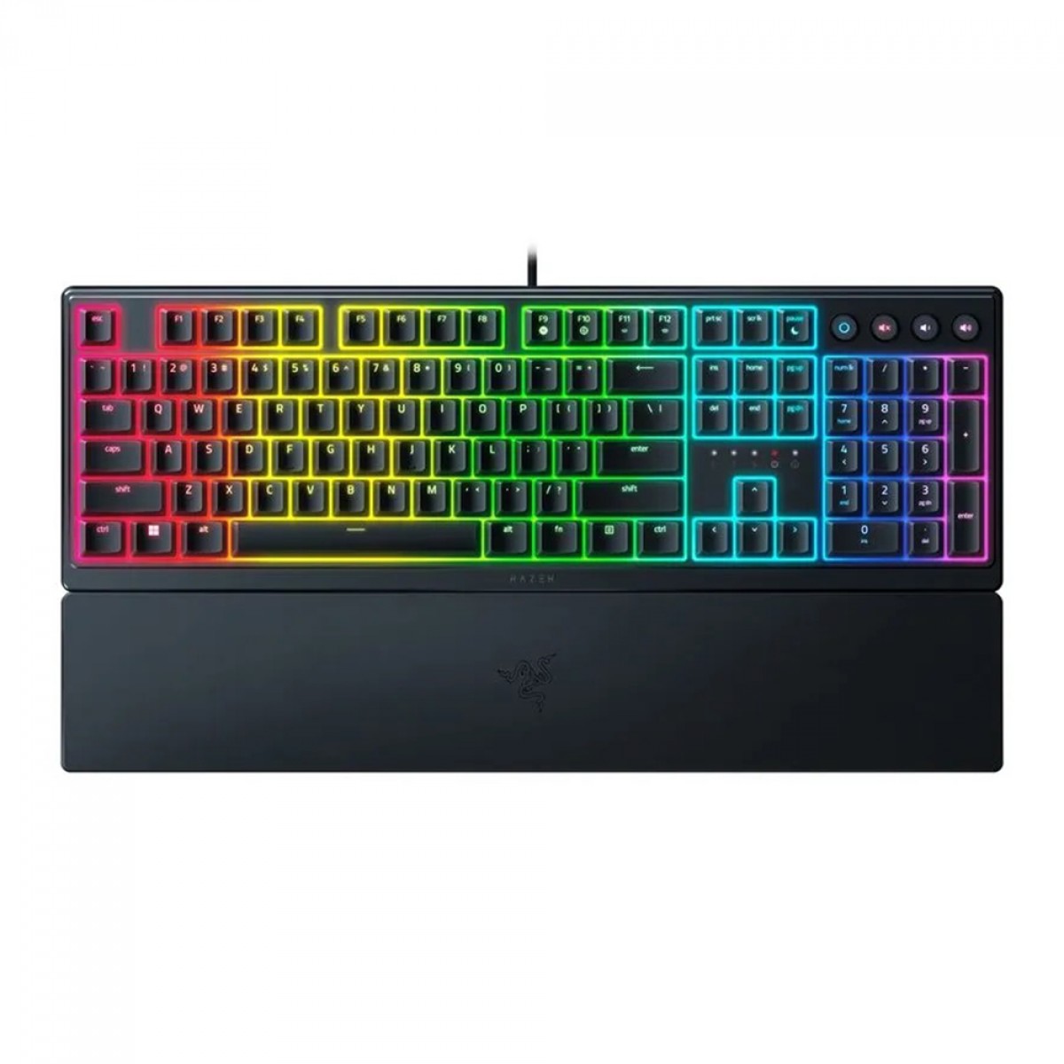Teclado Gamer Razer Ornata V3, Perfil Baixo, RGB, ANSI, Switch de Membrana Mecânica Razer, Black, RZ0304460200R3U