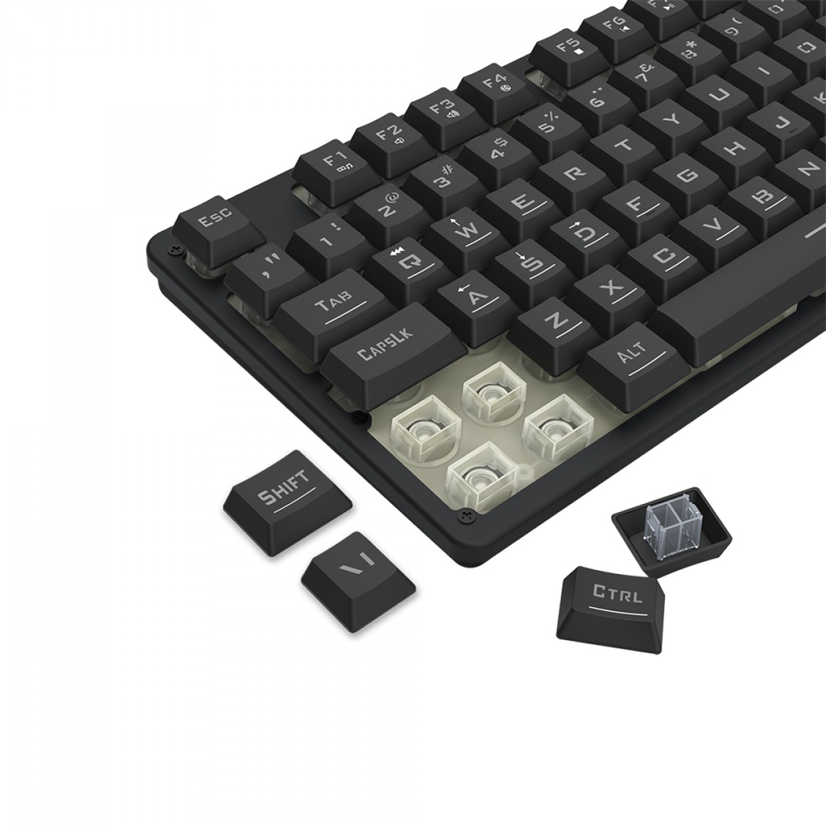 Teclado Gamer Redragon Netherbane, Membrana, Rainbow, ABNT2, Preto, K521-R