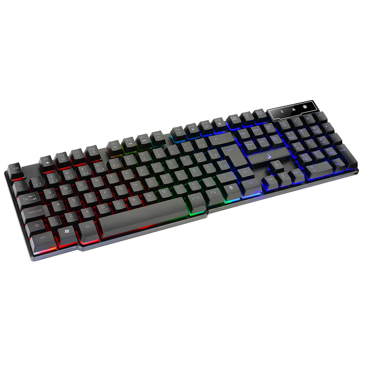 Teclado Gamer Rise Mode G1, Rainbow, USB, Membrana, ABNT2, Preto, RM-TG-01-FB