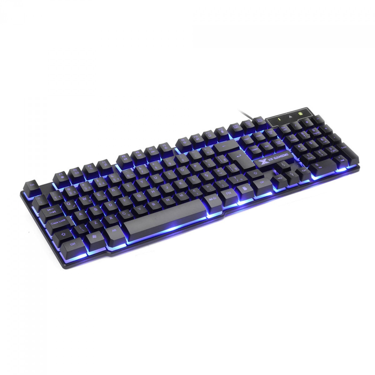 Teclado Gamer Vinik VX Gaming Hydra, LED Blue, ABNT2, Black, 35570