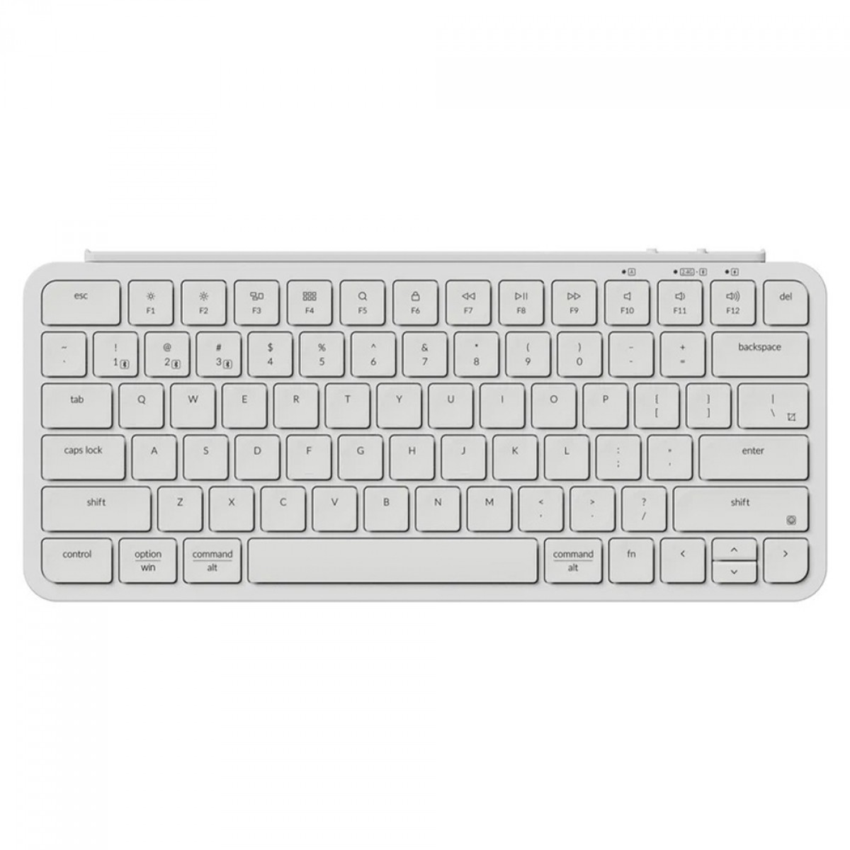 Teclado Keychron B1 Pro Ultra-Slim, Wireless/Bluetooth, Low Profile, ANSI, Branco, B1P-K8