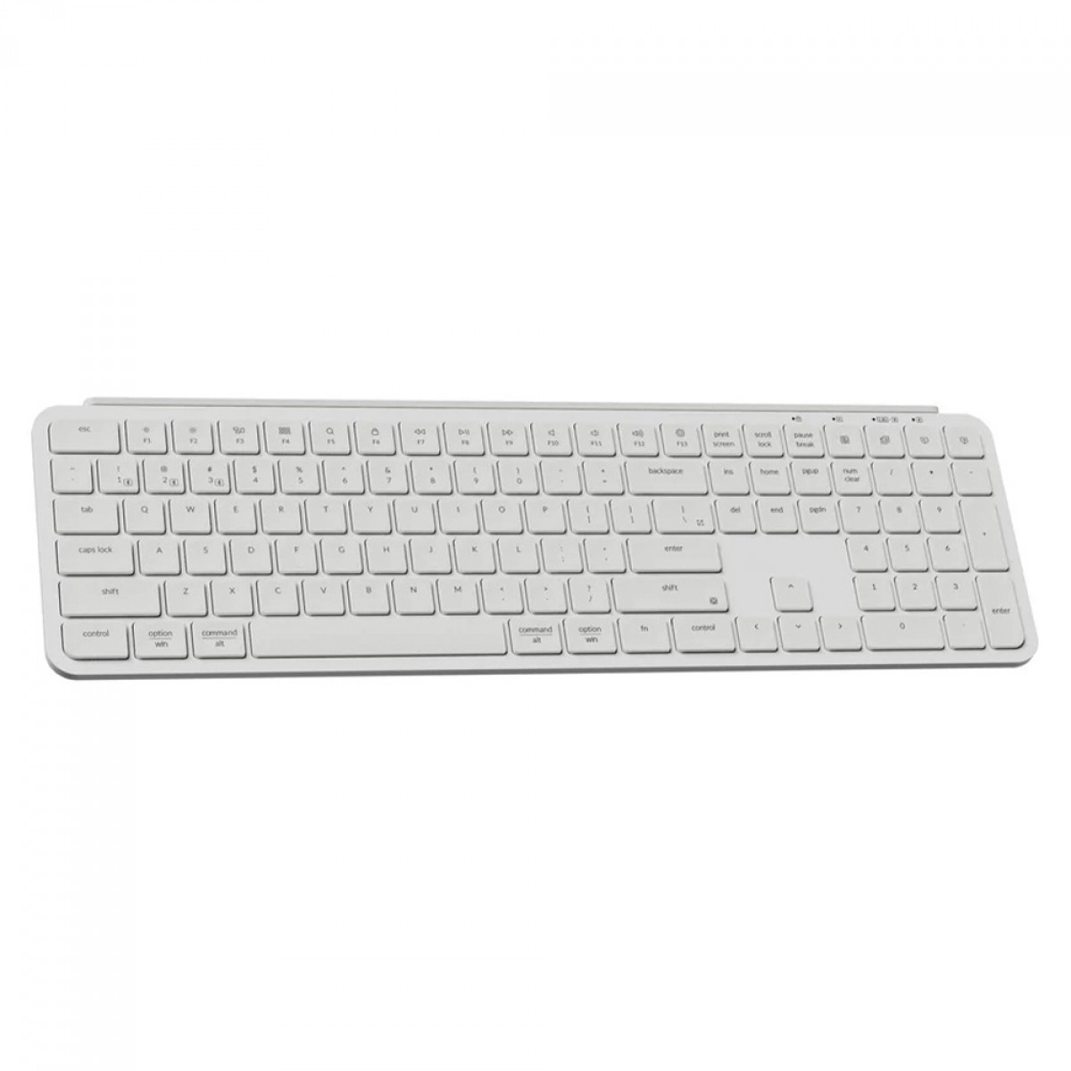Teclado Keychron B6 Pro Ultra-Slim, Wireless/Bluetooth, Low Profile, ANSI, Branco, B6P-K8