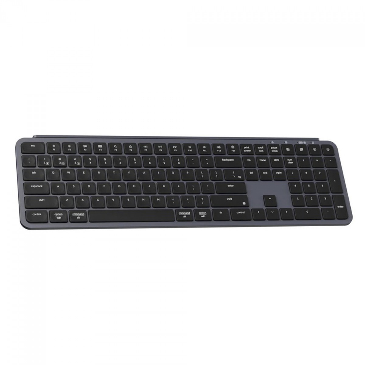 Teclado Keychron B6 Pro Ultra-Slim, Wireless/Bluetooth, Low Profile, ANSI, Preto, B6P-K1