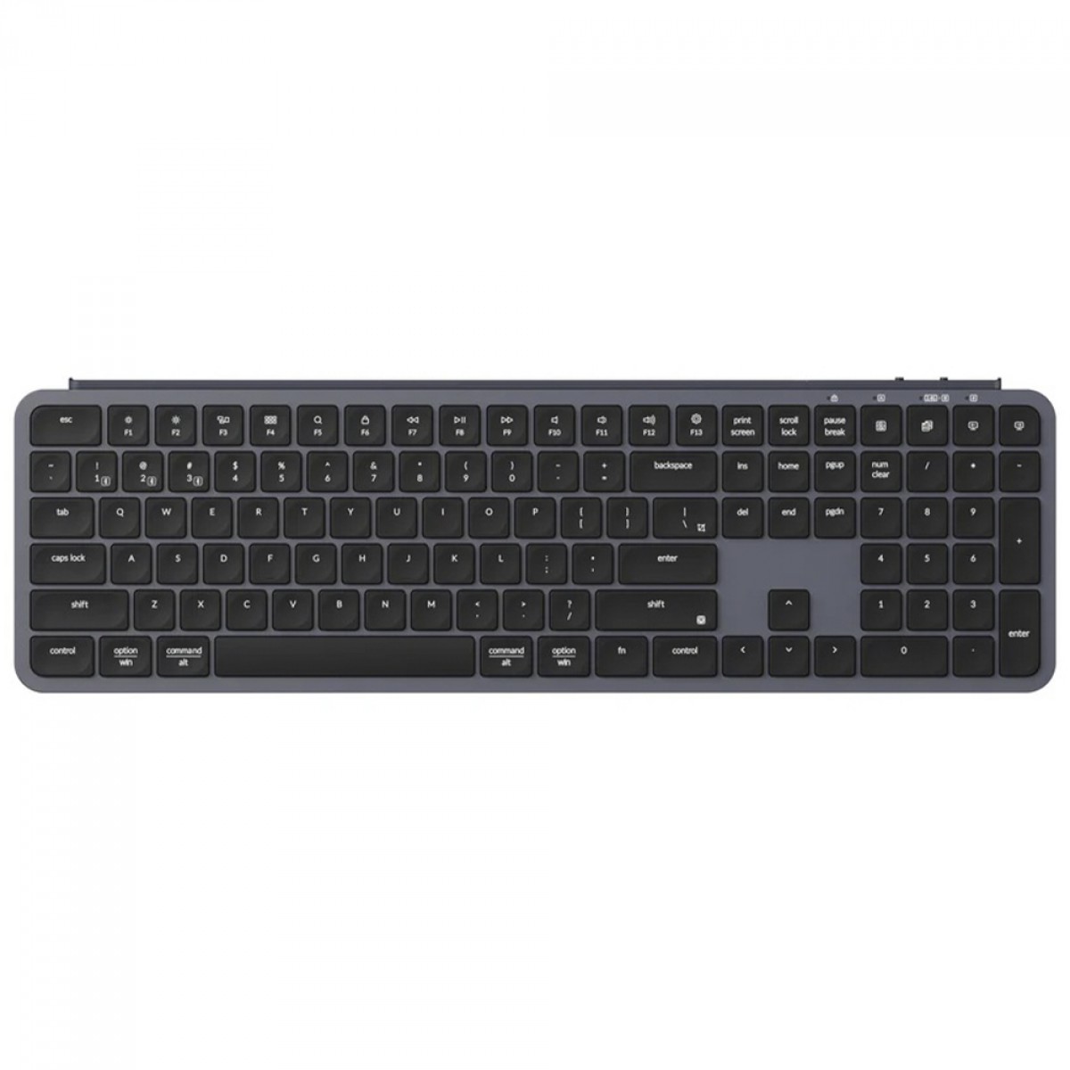 Teclado Keychron B6 Pro Ultra-Slim, Wireless/Bluetooth, Low Profile, ANSI, Preto, B6P-K1