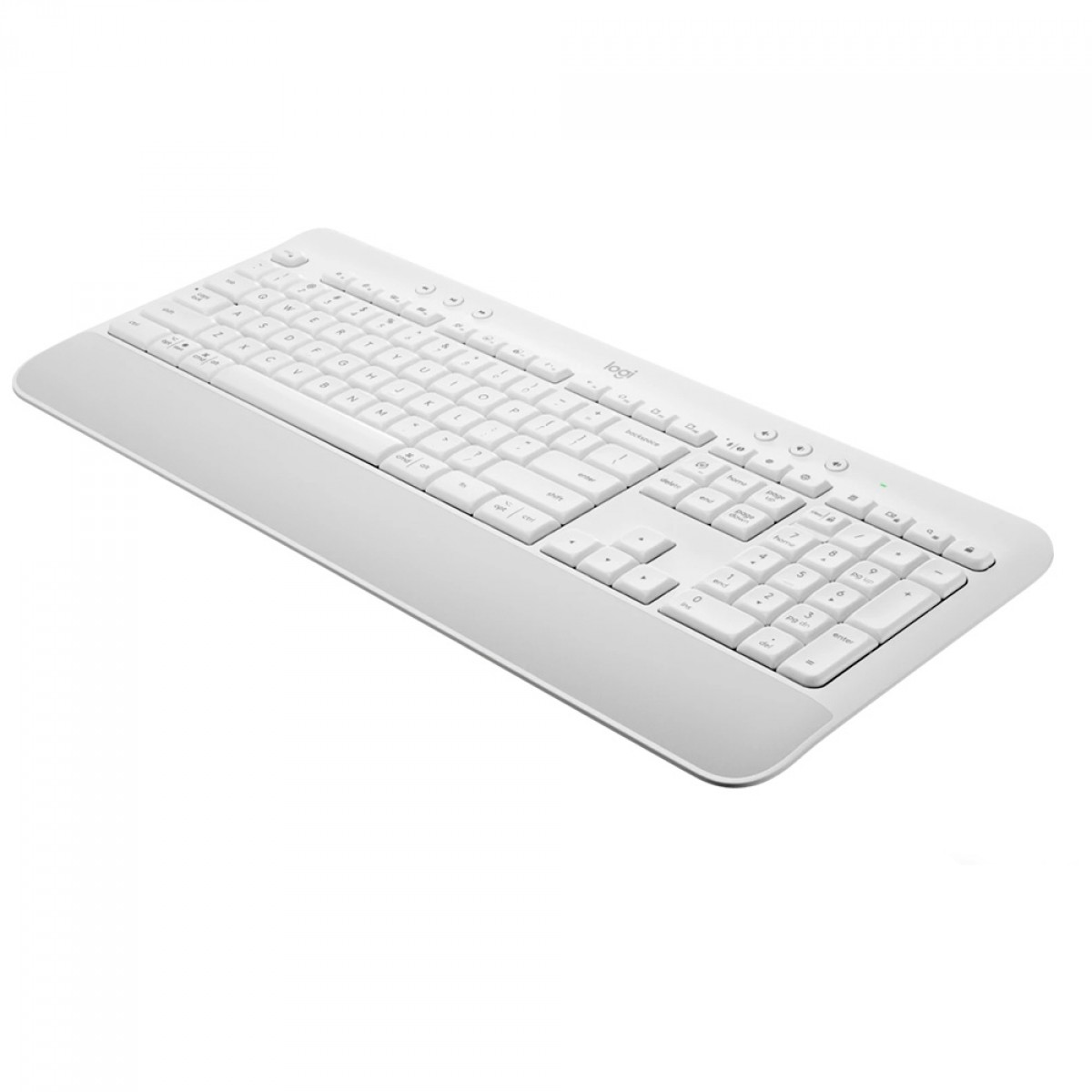 Teclado Logitech Signature K Usb Membrana Sem Fio Bluetooth Ansi Branco