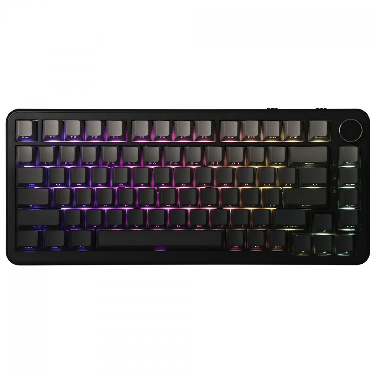 Teclado Magnético Gamer Ajazz AK820 MAX HE, RGB, ANSI, 75%, Switch Magnético, Preto e Cinza