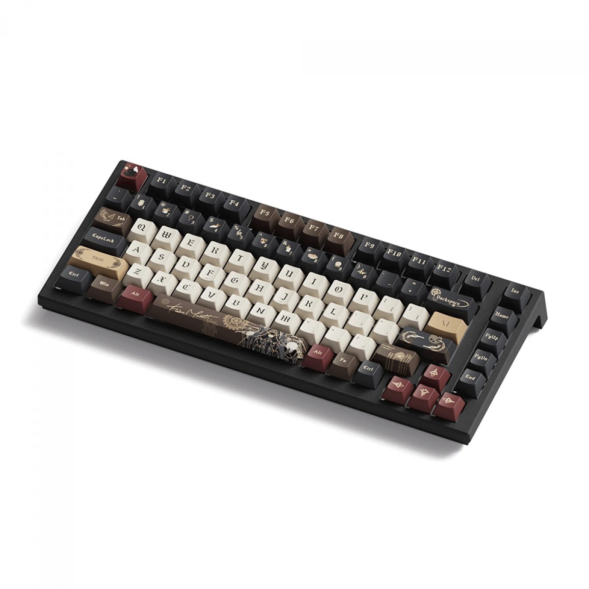Teclado Magnético Gamer Akko TAC75 HE Lord of the Mysteries, RGB, Switch Akko AstroLink, ANSI, 75%, Preto e Branco