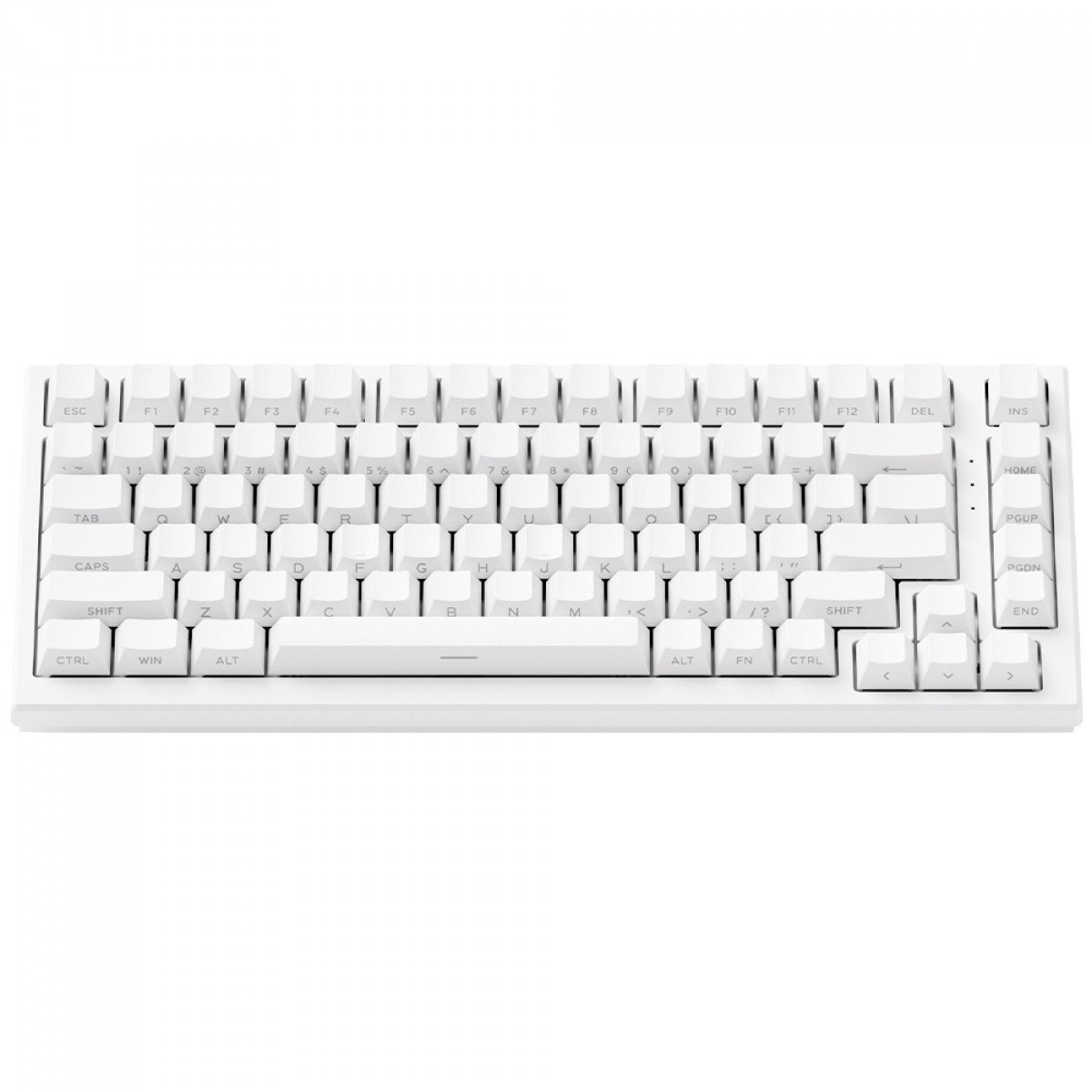 Teclado Magnético Gamer Akko TAC75 HE White, RGB, Switch Akko AstroLink Magnetic, ANSI, 75%, Branco