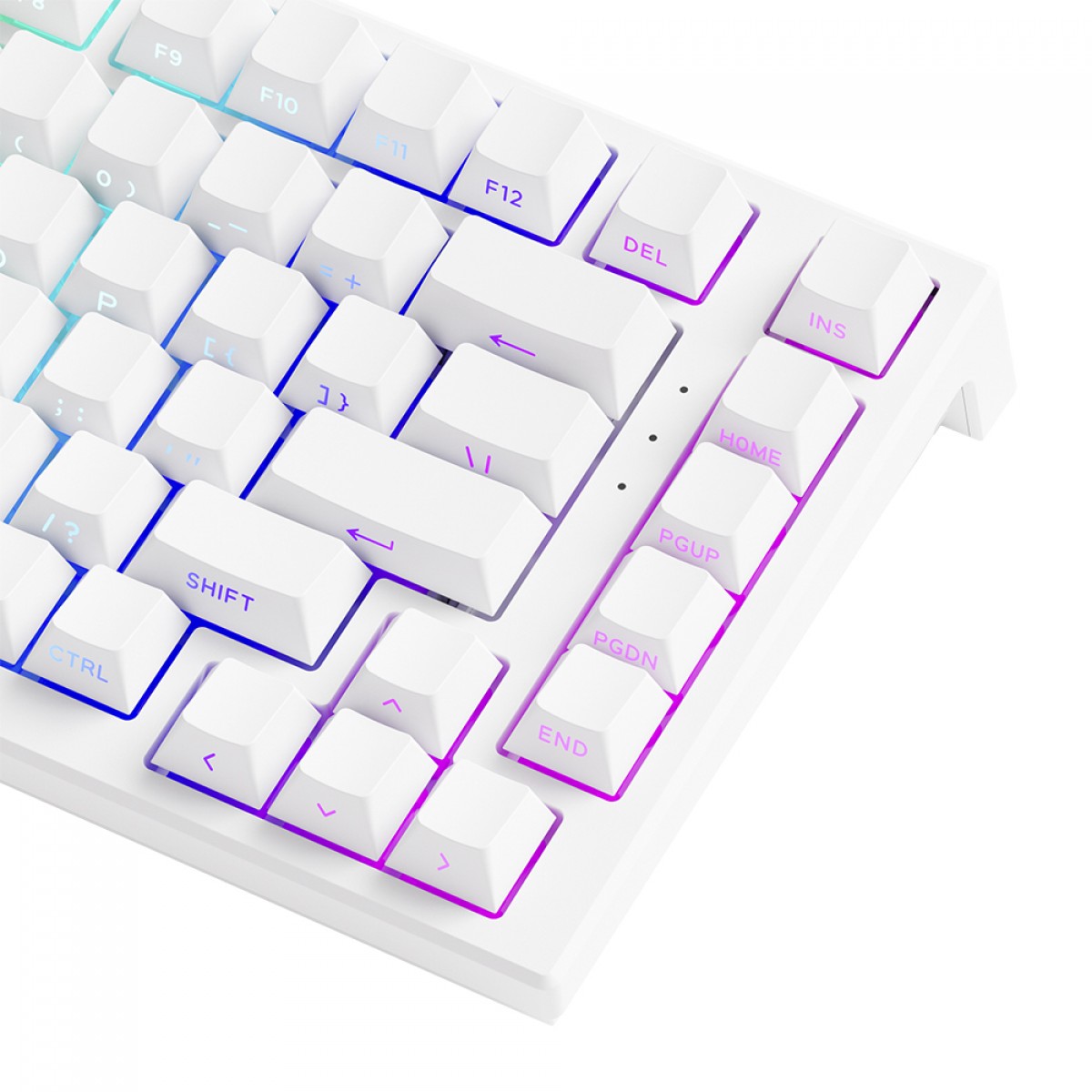 Teclado Magnético Gamer Akko TAC75 HE White, RGB, Switch Akko AstroLink Magnetic, ANSI, 75%, Branco