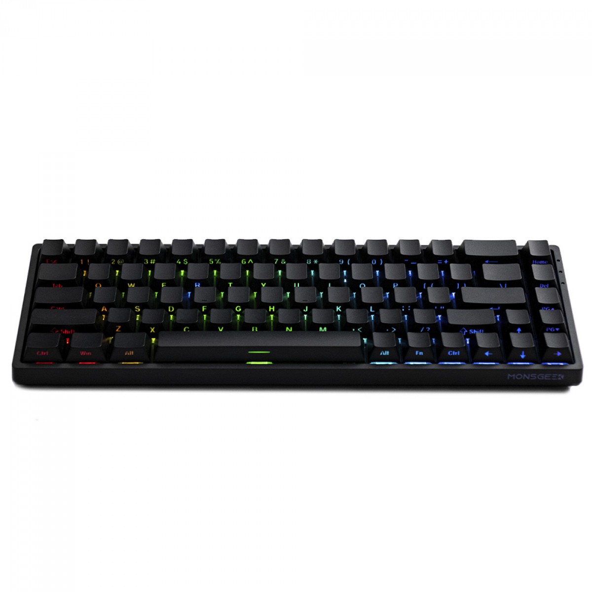 Teclado Magnético Gamer Akko x MonsGeek FUN68 HE 8K, RGB, USB, ANSI, Switch Akko Flash Linear Hall Effect, Preto