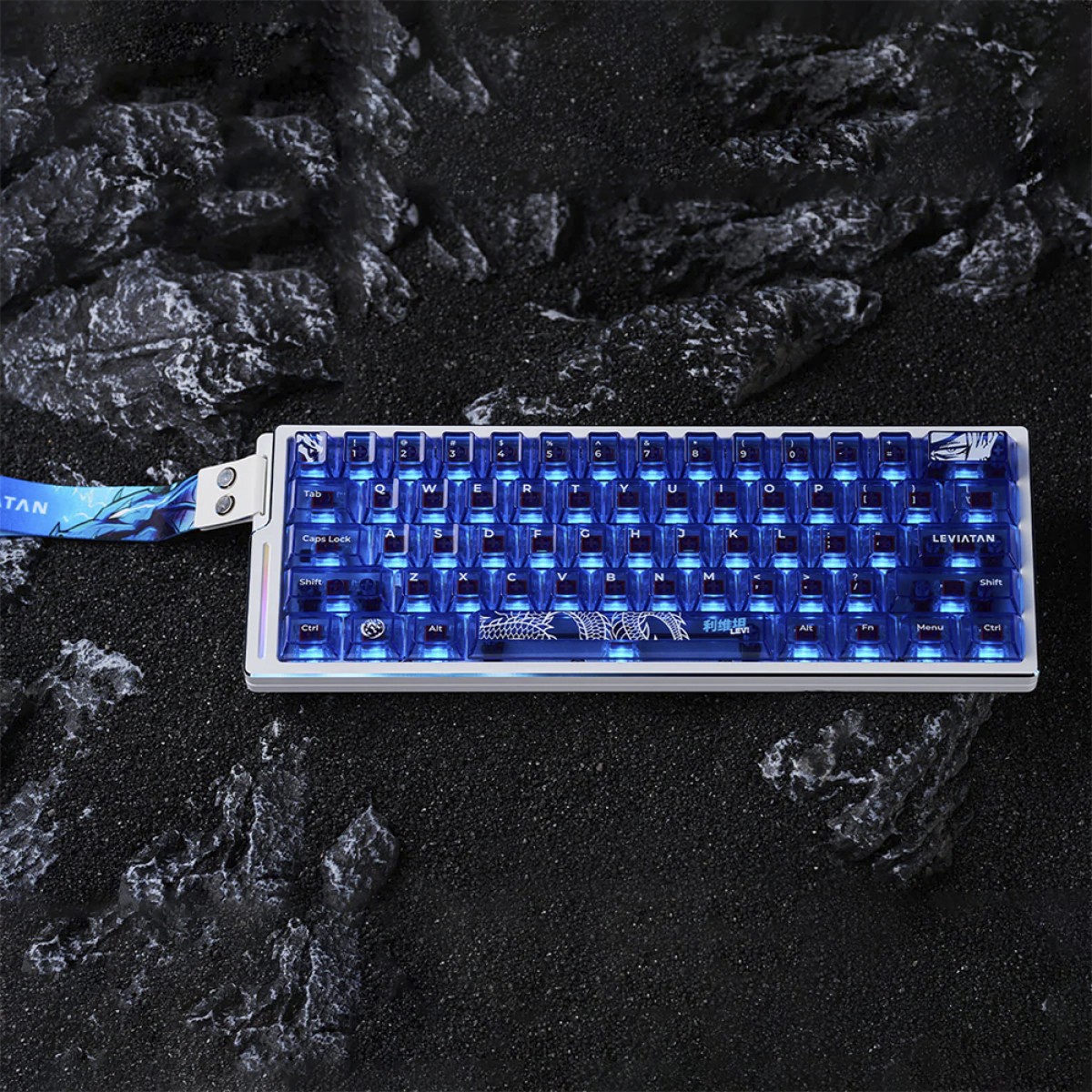 Teclado Magnético Gamer ATK Edge 60HE Leviatan, RGB, Switch TTC RGB Magneto, 60%, ANSI, Branco