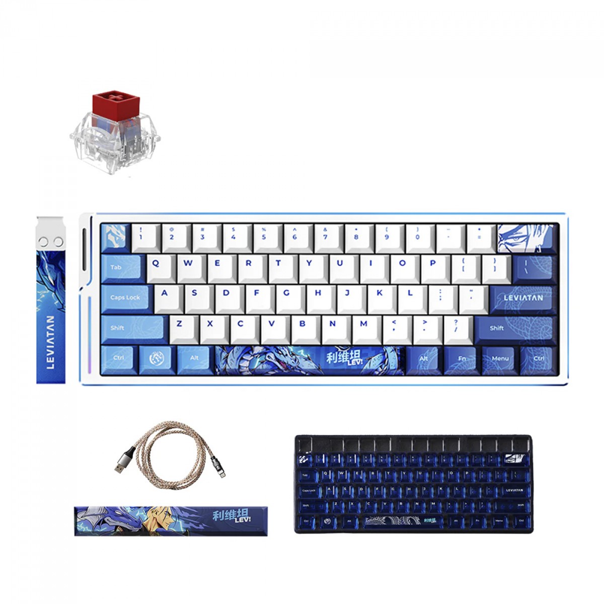 Teclado Magnético Gamer ATK Edge 60HE Leviatan, RGB, Switch TTC