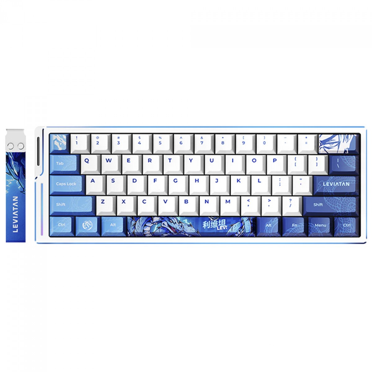 Teclado Magnético Gamer ATK Edge 60HE Leviatan, RGB, Switch TTC RGB Magneto, 60%, ANSI, Branco