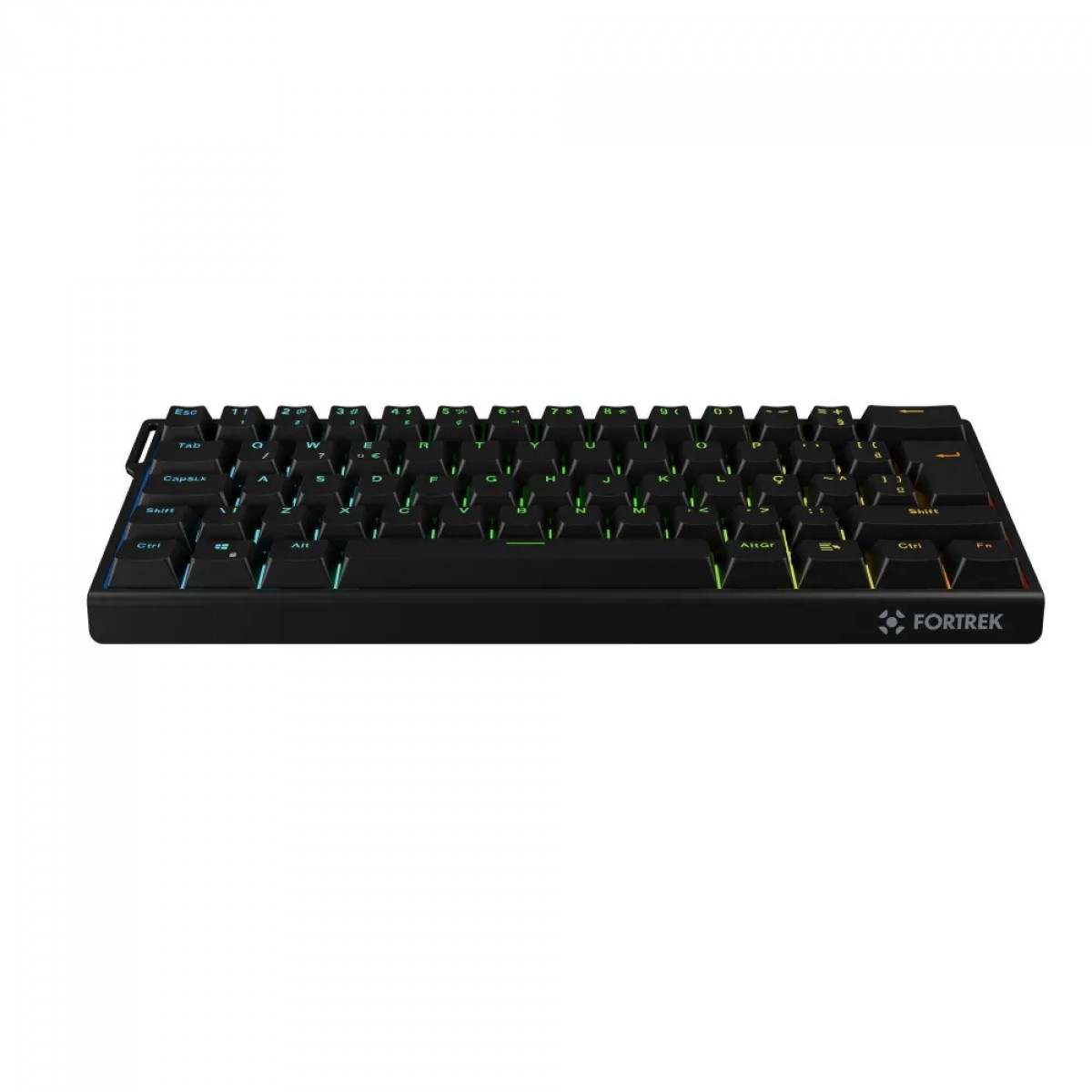 Teclado Magnético Gamer Fortrek Ora Pro, 60%, RGB, Switch LEOBOG, ABNT1, Preto