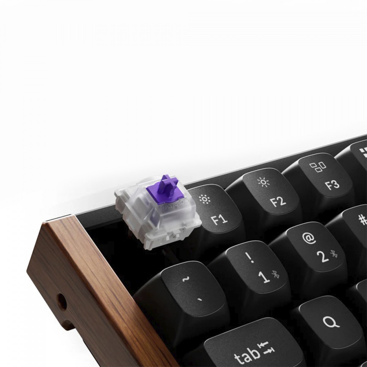 Teclado Magnético Gamer Keychron K2 HE Special Edition, Wireless, ANSI, Switch Gateron Double-Rail Magnetic Nebula, Preto, K2H-F1