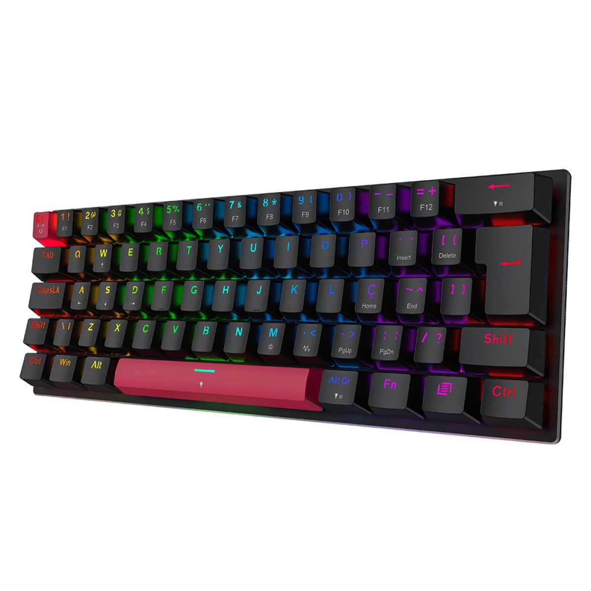 Teclado Machenike K500 M61 Magnético 60% RGB ABNT2 | Terabyte