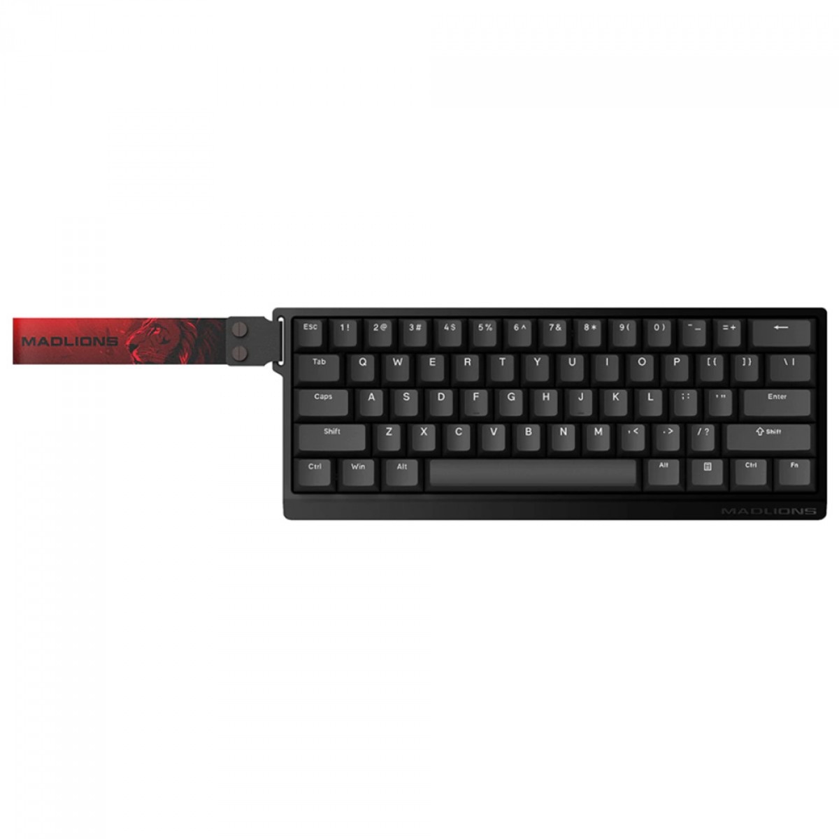 Teclado Magnético Gamer Madlions MAD60HE, RGB, Switch Magnetic Amber Pro, 60%, ANSI, Preto