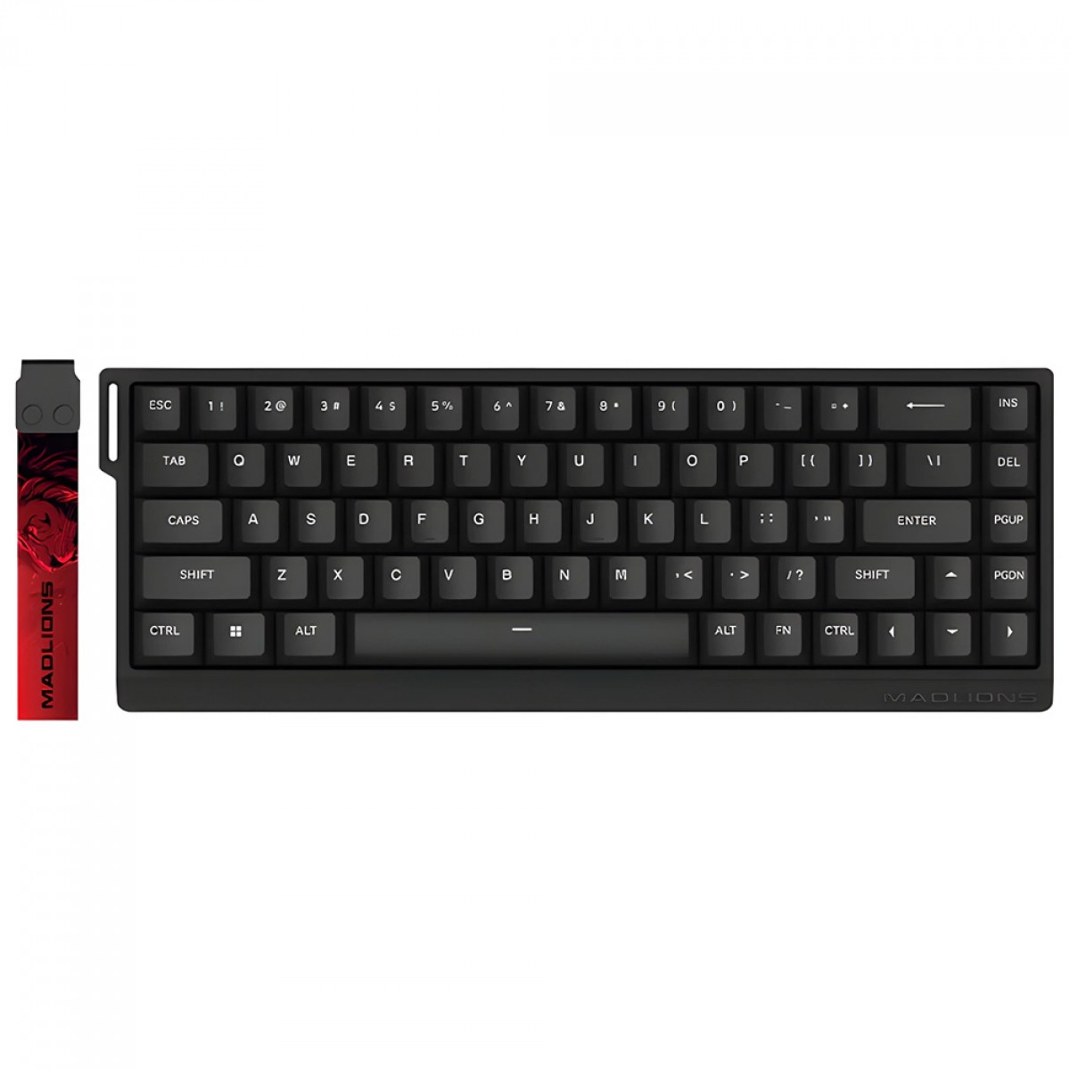 Teclado Magnético Gamer Madlions MAD68HE, RGB, Switch Magnetic Amber Pro, ANSI, Preto