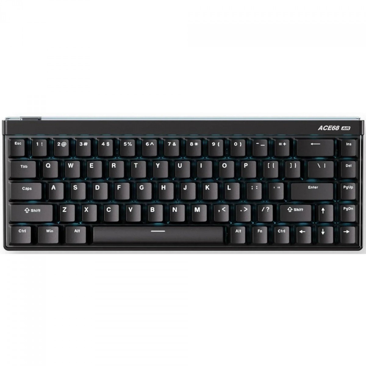 Teclado Magnético Gamer MCHOSE Ace 68 Air Aurora Black, RGB, Hall Effect, Switch Mount Tai Magnetic GT, 65%, ANSI, Preto, MC-Ace68Air-10