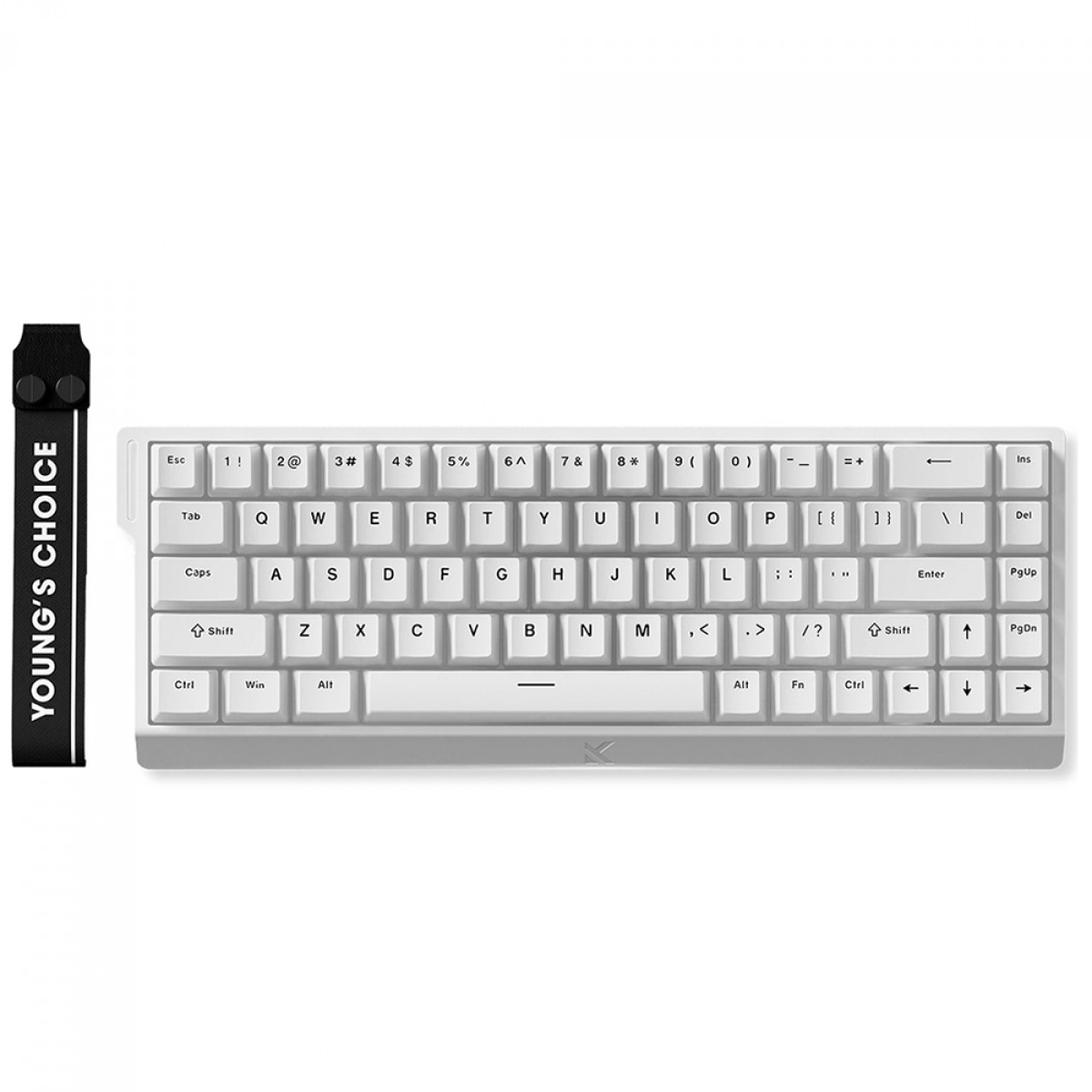 Teclado Magnético Gamer MCHOSE Ace 68, RGB, Hall Effect, Switch KTEK Magnetic, 65%, ANSI, Branco, MC-Ace68-19