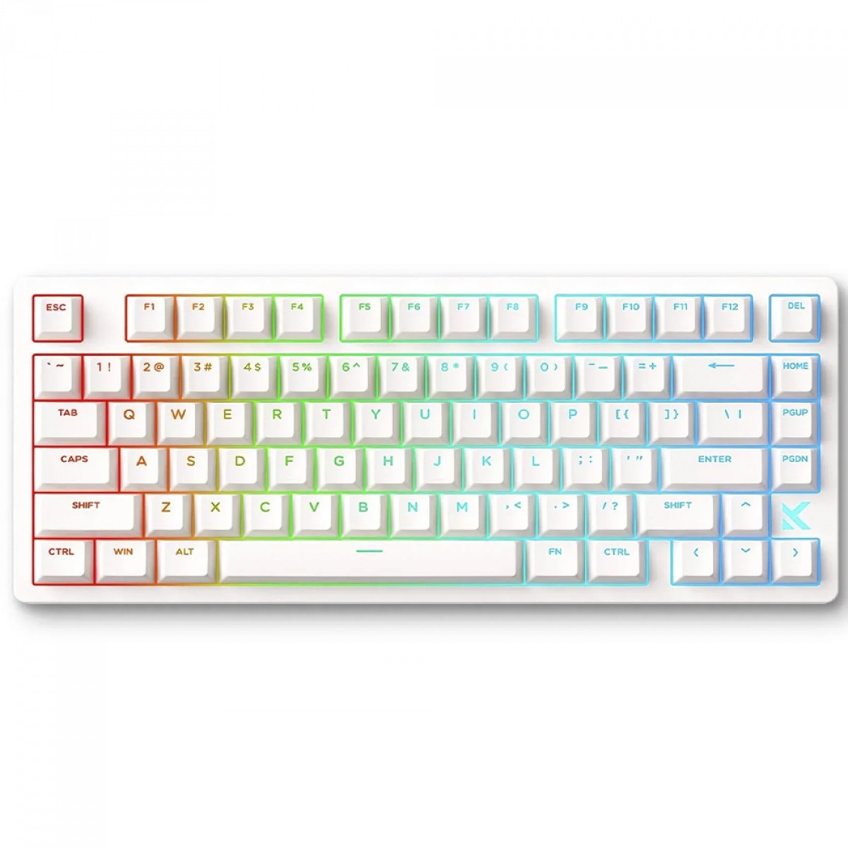Teclado Magnético Gamer MCHOSE Jet 75, RGB, Hall Effect, Switch Kailh Magnetic God, 75%, ANSI, Branco, HW-Jet75-8