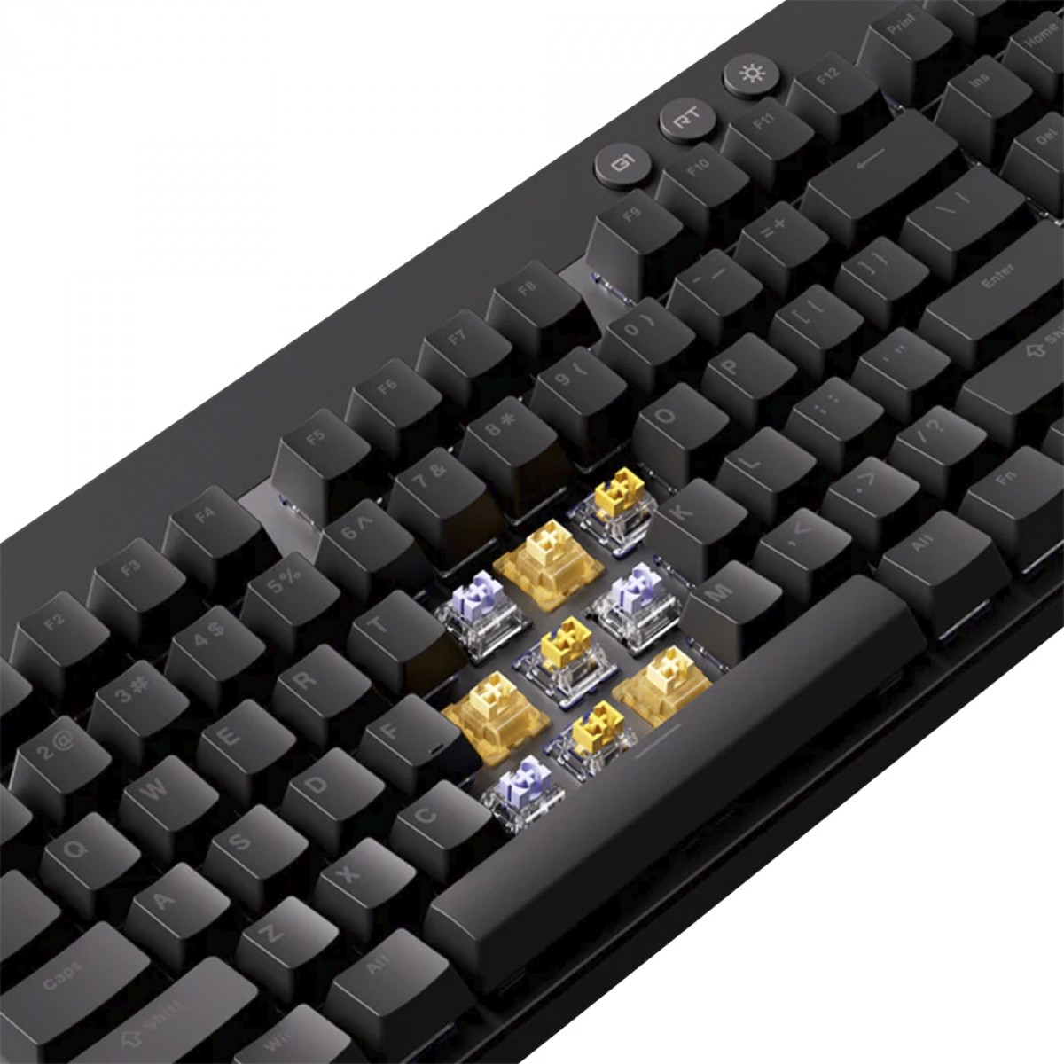 Teclado Magnético Gamer MCHOSE Mix 87, RGB, Hall Effect, Lightning Magnetic Switch, ANSI, Preto, MC-Mix87-1