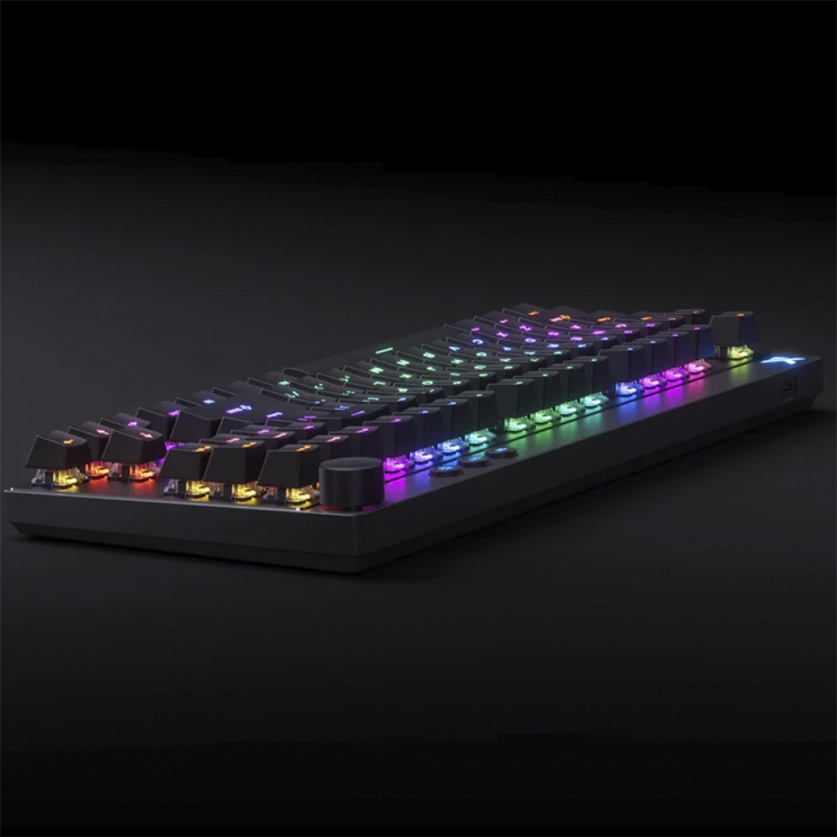 Teclado Magnético Gamer MCHOSE Mix 87, RGB, Hall Effect, Lightning Magnetic Switch, ANSI, Preto, MC-Mix87-1