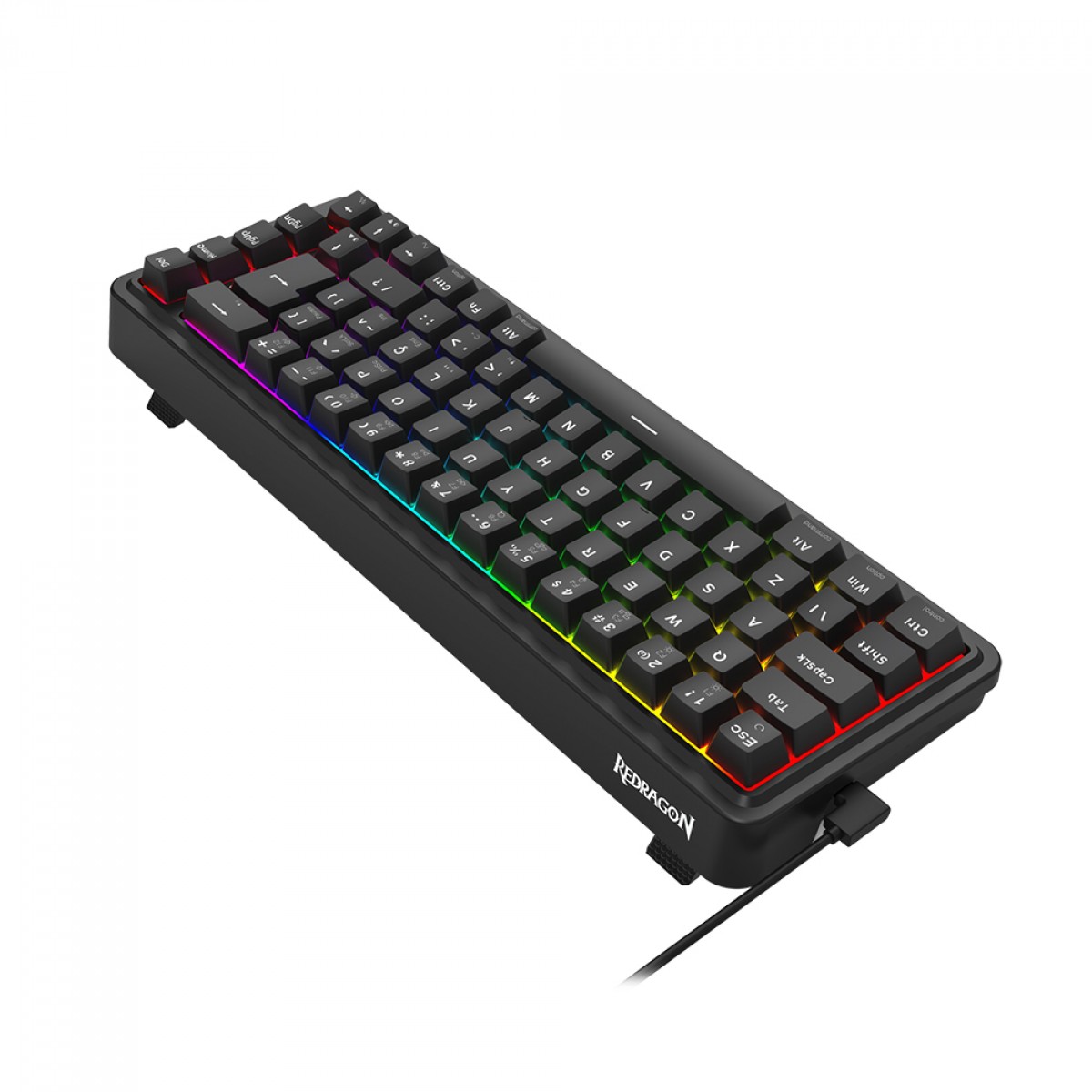 Teclado Magnético Gamer Redragon Nova, RGB, Switch Redragon UltraMag, ABNT2, Preto, K709RGB-M