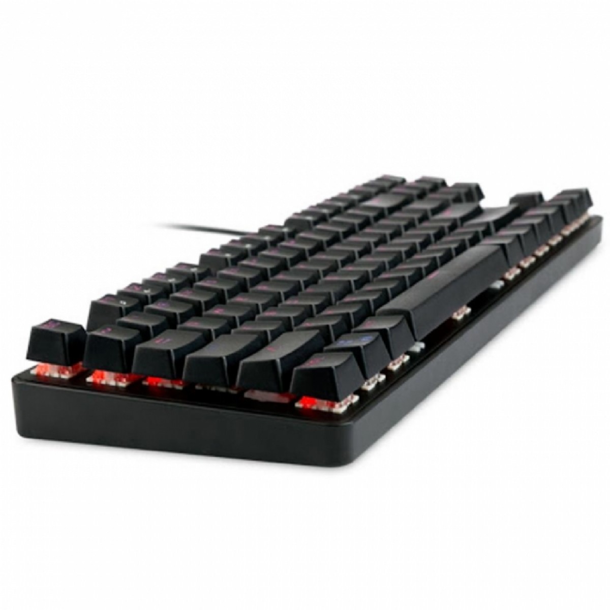 Teclado Mecânico Dazz Alpha Red, Single Color Red, Switch Red, ABNT2, Black