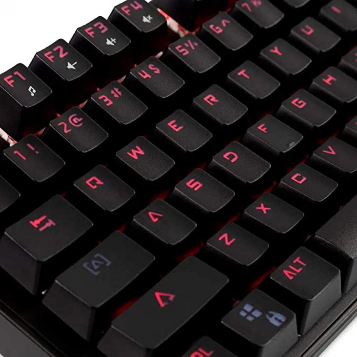 Teclado Mecânico Dazz Alpha Red, Single Color Red, Switch Red, ABNT2, Black
