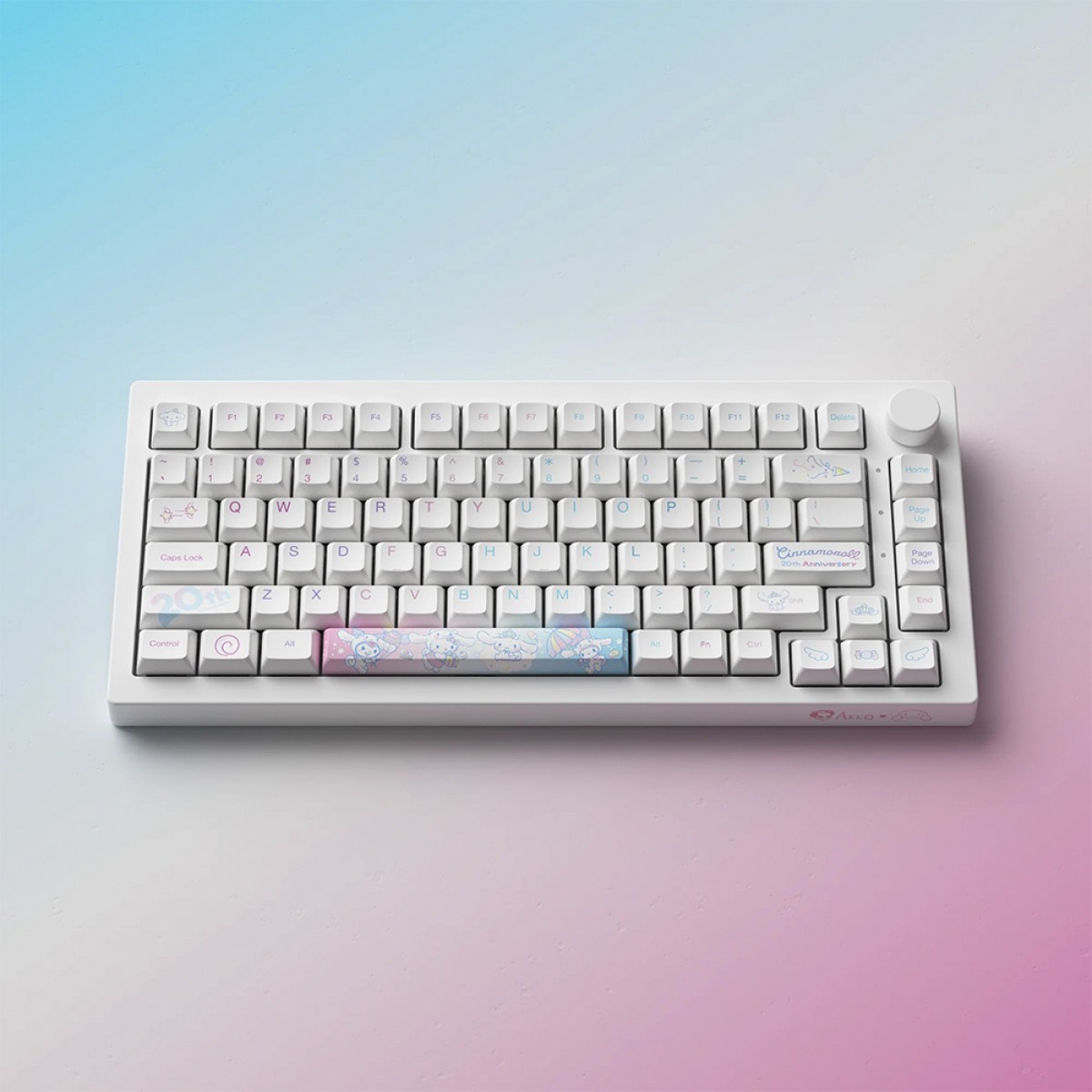 Teclado Mecânico Gamer Akko Cinnamoroll 20th Anniversary 5075B Plus ...