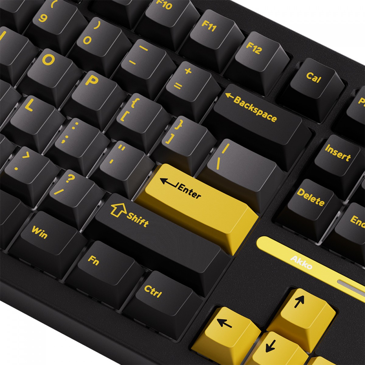 Teclado Mecânico Gamer Akko TAC87, RGB, Wireless/Bluetooth, TKL, ANSI, Switch Akko Mirror Linear, Black e Gold
