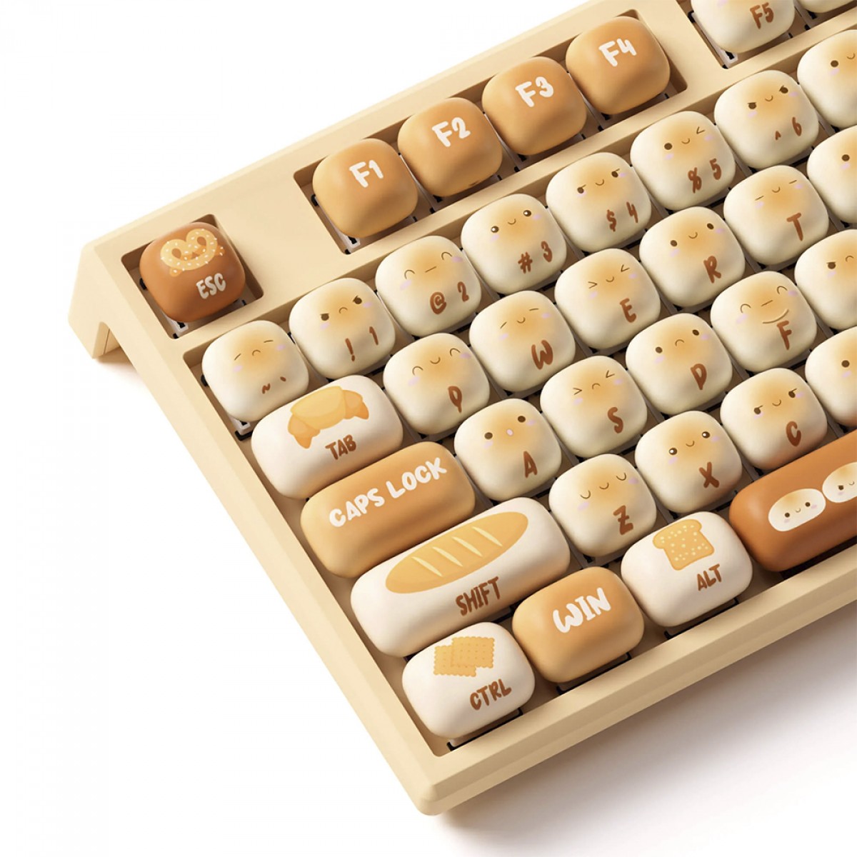 Teclado Mecânico Gamer Akko x MonsGeek MG108B Bun Wonderland, RGB, Wireless/Bluetooth, ANSI, Switch Akko Piano V3 Pro